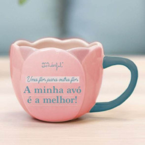 Caneca - Uma flor para outra flor. A minha avó é a melhor!